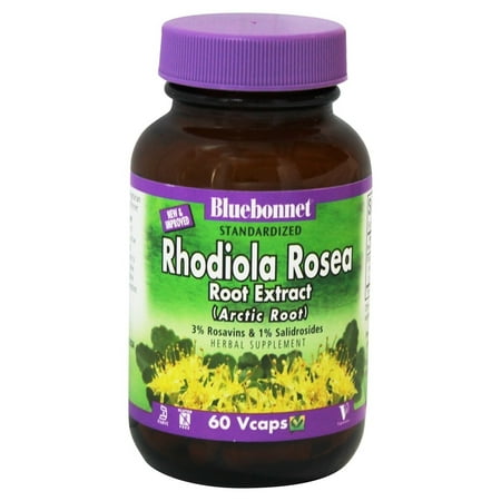 Rhodiola Rosea Root Extract - Bluebonnet Nutrition - Standardized Rhodiola Rosea Root Extract (Arctic Root) 250 mg. - 60 Vegetarian Capsules