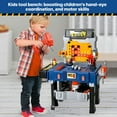 thumbnail image 2 of Juego de bancos de herramientas para niños MUGEYMYD con taladro eléctrico y 66 accesorios, 2 of 6