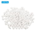 thumbnail image 3 of Unique Bargains Pendentifs Perles Factices 8 mm, Lot de 150 Perles Rondes Imitation Perle, Argent Blanc, 3 of 6