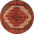 thumbnail image 1 of Ahgly Company Indoor Round Medallion Orange Traditional Area Rugs, 8' Round, 1 of 1