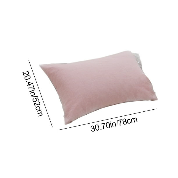 Funda de almohada de algodón de 4 capas con cierre a presión extraíble.
