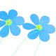 thumbnail image 3 of Molino de Viento Bunting Banner Plástico Colgante Guirnalda Decoración Jardín Césped Fiesta (10 Molinos de Viento con Cadena) Azul Macarena Cadena del molino de viento, 3 of 8
