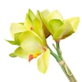 thumbnail image 4 of Worallymy 4 piezas de flores de orquídeas artificiales para bodas fiestas orquídeas falsas centros de mesa flores de tela de seda verde Worallymy JD735806643, 4 of 7