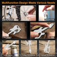 thumbnail image 4 of Elefante blanco regalos para adultos hombres útiles, llavero 12 en 1 multiherramienta, calcetín de Navidad regalos para hombres, mini EDC Cool Gadgets herramienta multiherramienta, regalos para hombre, 4 of 5