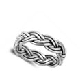thumbnail image 4 of Braided Celtic Knot Wholesale Ring .925 Sterling Silver Band Jewelry Female Male Unisex Size 10, 4 of 4
