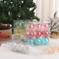 thumbnail image 4 of Juego de 6 bolas navideñas de colores, bolas de plástico para colgar en el árbol de Navidad, decoración para fiestas navideñas, decoración del hogar, Año Nuevo 2025, 4 of 5