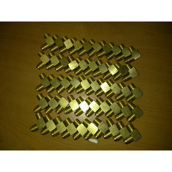 NEW Weatherhead (Eaton) 49X4 90 Elbow -  JIC 37 Flare x 1/4 in Male BRASS