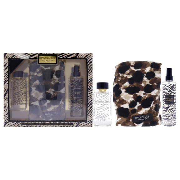Rachel Zoe Warrior , 3 Pc Gift Set 3.4oz EDP Spray, 10oz Body Mist, Scarf