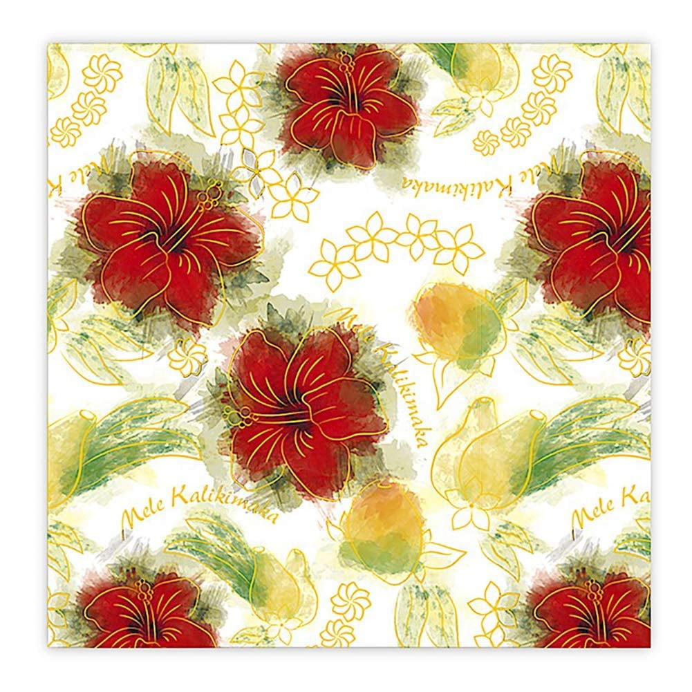 Hawaiian Continuous Holiday Gift Wrap Paper 2 Rolls Hibiscus Kalikimaka