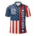 thumbnail image 4 of Polo Shirts for Men Short Sleeve Collared Golf Polos Casual Shirt Summer Printed Shirt, 4 of 5
