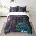 thumbnail image 2 of Math Equation King Comforter Set - 7 Pieces Reversible Comforters King Size Bed Set Bed in a Bag with Comforter,Mathematical Formula Sheets,Pillowcases & Shams,Science Students School Bedding Sets, 2 of 5