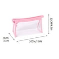 thumbnail image 2 of Transparent Pencil Case, Clear Pencil Pouch, Large Capacity Multi-Function Storage Bag for Pens Markers Cosmetics, Durable Zipper Closure, Lightweight Portable Design with Comfortable Handle, 2 of 3