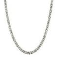 thumbnail image 1 of Solid 925 Sterling Silver 6mm Square Byzantine Chain Necklace 22" - with Secure Lobster Lock Clasp, 1 of 5