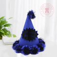 thumbnail image 4 of Suministros de decoración para fiesta de cumpleaños, tocado para bebé y adulto de 1 año, dorado, Morado, blanco, azul, rojo, sombrero puntiagudo, venta al por mayor, 4 of 4