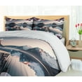 thumbnail image 5 of Ambesonne Lake Duvet Cover Set, Peaceful Orchid Calm Mountains, King, Pale Purple Petrol Blue, 5 of 6