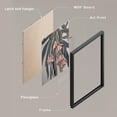 thumbnail image 4 of PixonSign Framed Wall Art Pastel Floral Paintings in Soft Tones Posters, Set of 4 Nature Wildflowers Botanical Illustrations Wall Decor, Adhesive Canvas Prints for Home Decor - 11"x14" Black, 4 of 5