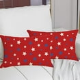 thumbnail image 6 of Memorial Day Pillow Covers 12 x 20 Inch Set of 4 Independence Day American Flag Throw Pillow Case 4th of July Patriotic Star Decorative Outdoor Case Red for Home Couch Sofa Bed, 6 of 6