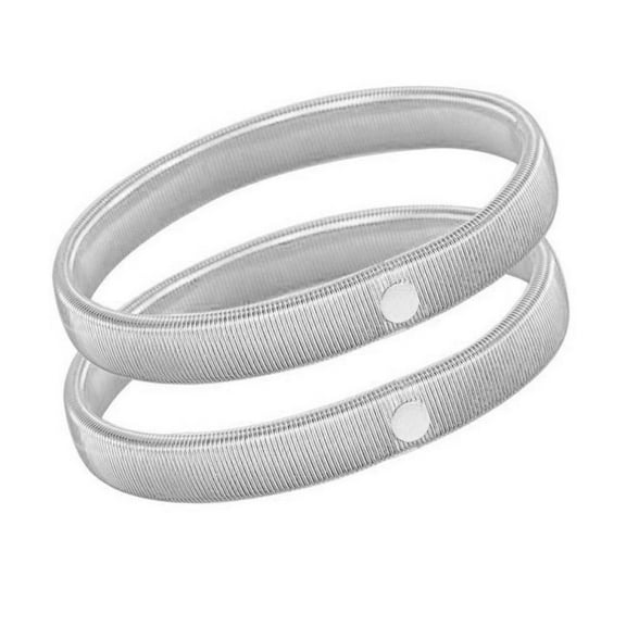 ZOUBAOQ Sleeve Holders for Women Men, Stretchy Metal Sleeve Garters, Anti-Slip Elastic Arm Straps Fixing Long Sleeves Armbands for Band Stretch Garters