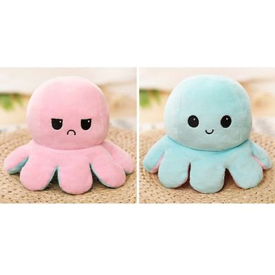 happy angry octopus plush