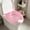Pink, variant on Gel Toilet Seat Cushion - Portable Washable Adhesive Thick Soft Padded Seat, Cooling Comfort Pad for Bathroom, Reusable Universal Fit