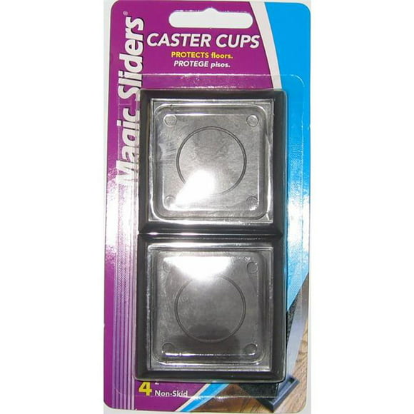 Magic Sliders 5865589 2 x 2 in. Brown Plastic Protective Pads - 4 per Pack & Pack of 6