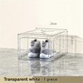thumbnail image 2 of Hard Plastic Sports Shoe Box Plastic Shoe Box Dustproof Shoe Storage Box Shoe Rack Stackable Cabinet, 2 of 5