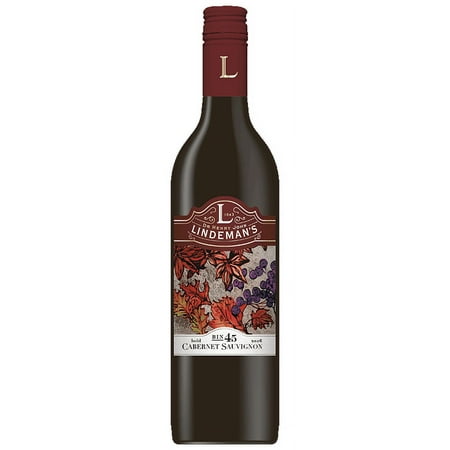 Lindeman's Bin 45 Cabernet Sauvignon Red Wine, 750ml Glass Bottle, 14% ABV