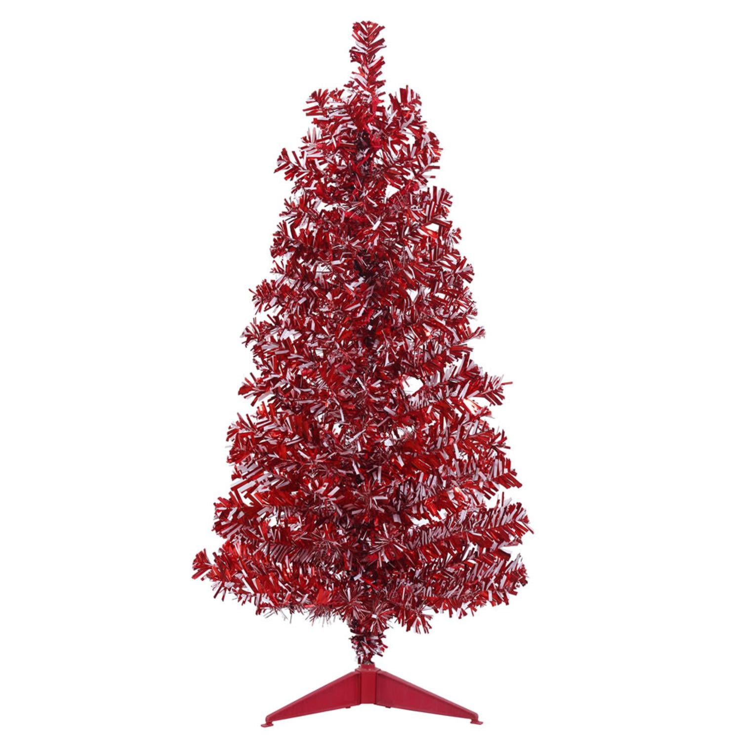 Top 104+ Images red and white candy cane christmas tree Updated