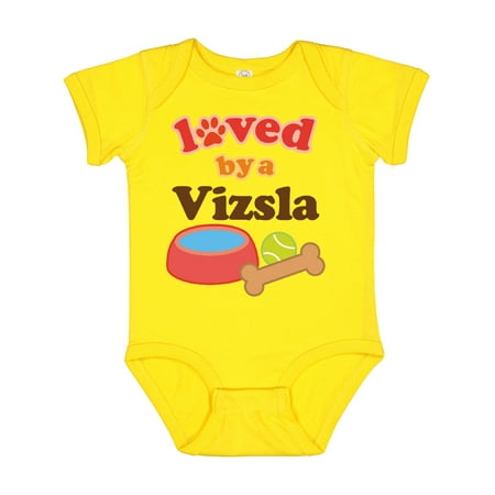 

Inktastic Vizsla Loved by a (Dog Breed) Gift Baby Boy or Baby Girl Bodysuit