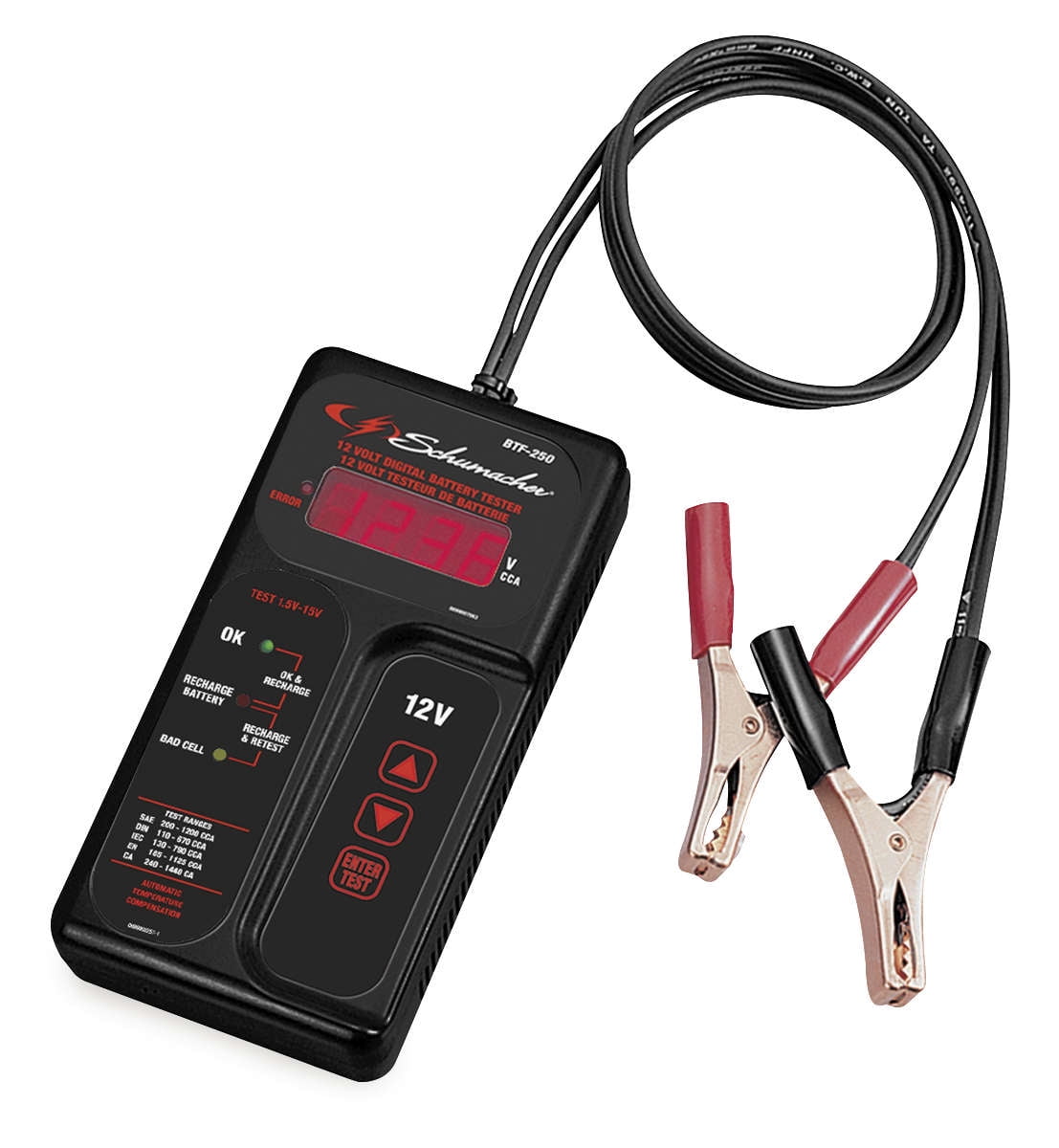 SCHUMACHER ELECTRIC Digital Battery Tester BTF250
