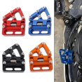thumbnail image 3 of Motorcycle Cnc Folding Rear Brake Pedal Motorcycle Modification Accessories Blue, 3 of 8