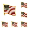 thumbnail image 2 of 12PCS United States of America Lapel Pin USA Country Flag Pin Metal Enamel Souvenir Hat Men Women Patriotic American (Waving Flag Lapel Pin Gold), 2 of 5
