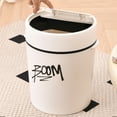 thumbnail image 4 of Xihbxyly Contenedor de Basura con Resorte, Tapa Sellada con Diseño Antiolor, Gran Capacidad, Fácil de Abrir con Solo Presionar, Impermeable y Resistente a La Humedad, Multiusos, Blanco, Gris y Caqui,, 4 of 7