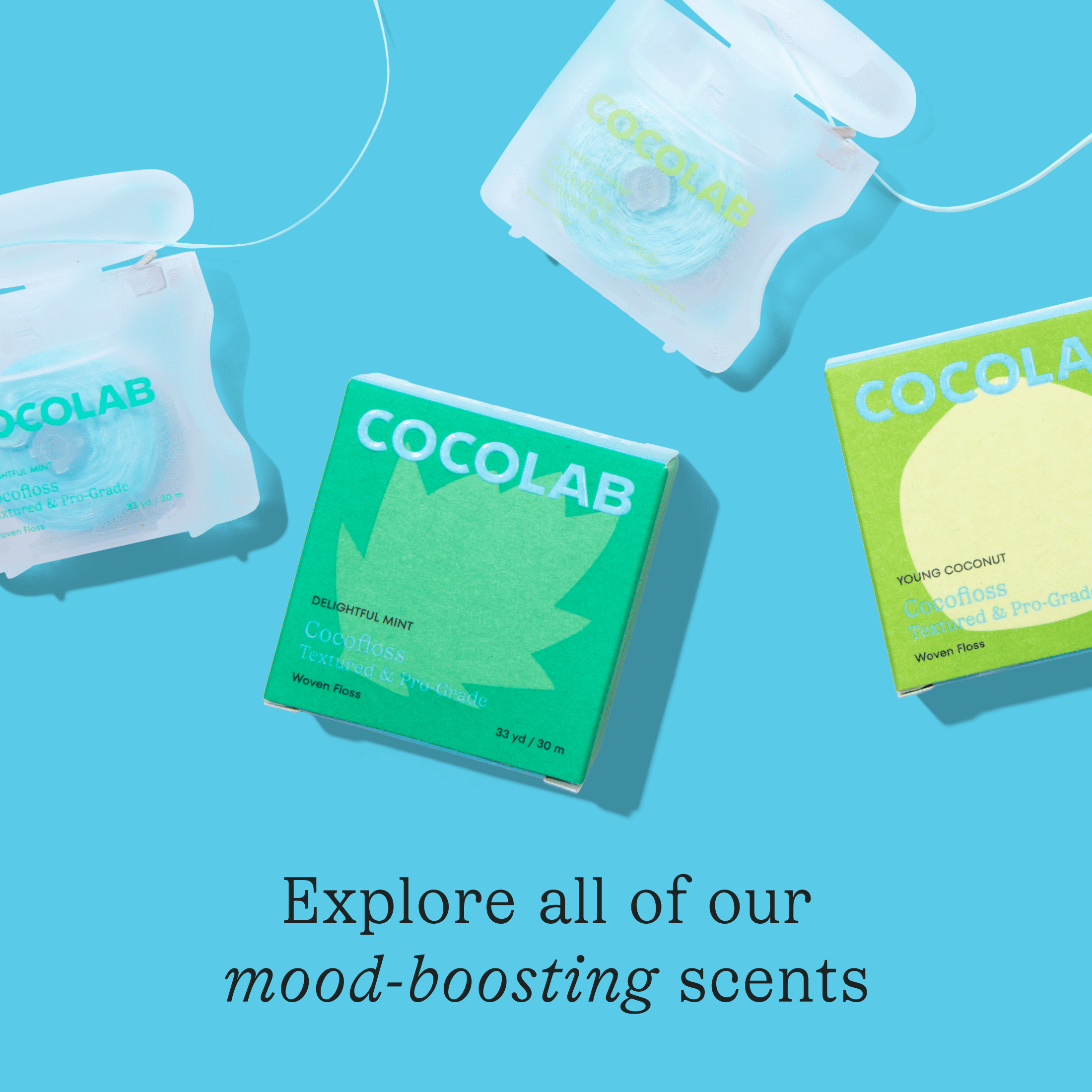 COCOLAB Cocofloss Dental Floss Refill Duo - Delightful Mint