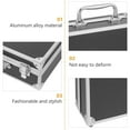 thumbnail image 2 of Shisuyan Portable Tool Box Aluminum Alloy Storage Case Document Instrument Box Tools Container with Sponge Lining, 2 of 9