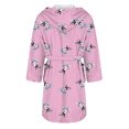 thumbnail image 5 of MEICHEN Plush Robes for Women Women's Fleece Plush Robe Long Warm Plush Bathrobe Loungewear Jacket Printed Comfort Robe Women's Robes, 5 of 5