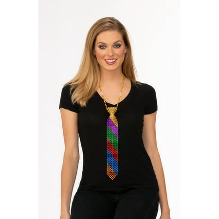 Rubies Costume Co. Rainbow Bead Tie