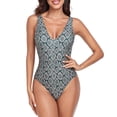 thumbnail image 1 of 2025 Women's Large V-Neck Backless Split Swimsuit S-XL, 1 of 2