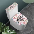 thumbnail image 3 of HELLHERO Mother's Day 2 Piece Set Toilet Lid Seat Cover Set Elastic Bottom Toilet Seat Cover Replacement Universal, 3 of 6
