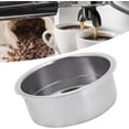 thumbnail image 3 of Cesta de filtro de café de acero inoxidable ultrafino de doble capa, café de taza individual/doble, filtro poroso presurizado de 51 mm, accesorios de repuesto para máquina de café, plateado, 3 of 5