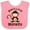 Pink and White, variant on Inktastic Mimi Little Monkey Grandchild Boys or Girls Baby Bib