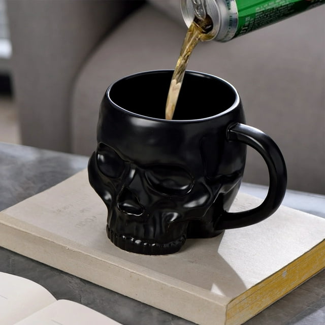 Halloween Cup With Handle Lidless Ceramic Cup Funny Water Beer Milk