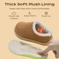 thumbnail image 3 of Drecage Kids Slippers Boys Girls Fuzzy House Slippers Soft Warm Bedroom Shoes, 3 of 7