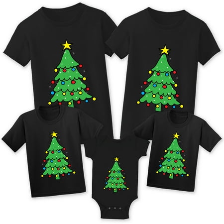 Christmas Shirts for Family - Christmas Tree Xmas Tshirt for Matching Women Men Kid Toddler Baby