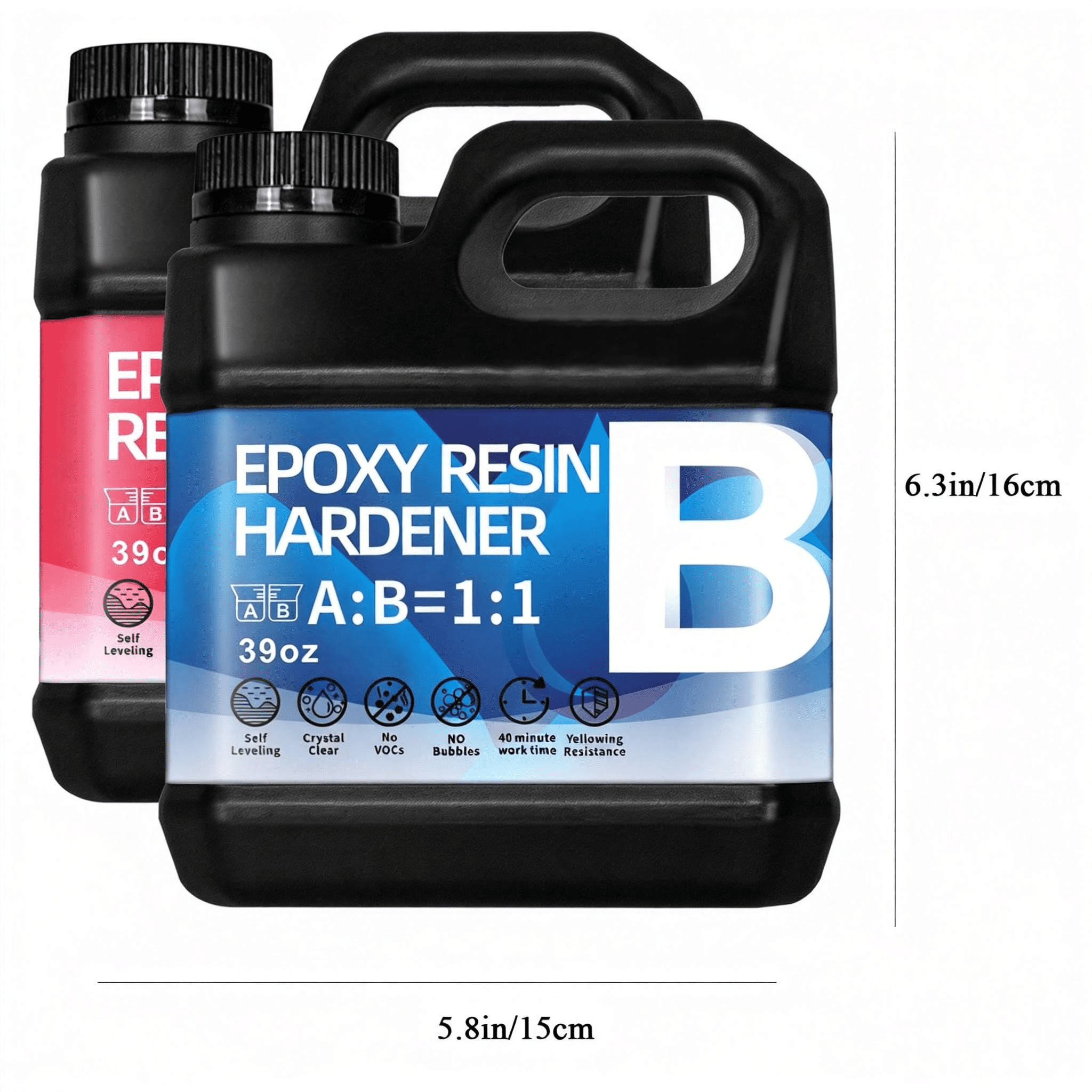 Epoxy Resin Kit 234oz with 250ml resin remover, Crystal Clear Epoxy Resin, Strong, Bubble-Free, Anti-Yellowing Art Resin That, Suitable for Casting, DIY, Molds, Jewelry, Easy to Mix 1:1 Ratio