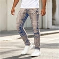thumbnail image 5 of ZVNAΖH Men's Motorcycle Biker Jeans, Anti-Tear Slim Denim Pants with Stitched Knee Details for Riding & Casual Wear, XS-2XL, 5 of 9
