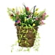 thumbnail image 1 of Flores artificiales de bienvenida, señal de primavera, porche de verano, puerta delantera, cesta colgante, corona de flores silvestres para jardín,, 1 of 10