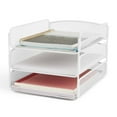 thumbnail image 5 of Safco Onyx 3 Tray Steel Metal Desk Organizer in White, 5 of 20