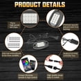 thumbnail image 6 of 10 pod RGB LED Rock Lights for Jeep Truck, Golf Cart, SUV, ATV, UTV, RZR Off-Road Vehicle, Waterproof Underlight Kit, Remote Control Music Mode, Neon Light Kit, 6 of 10