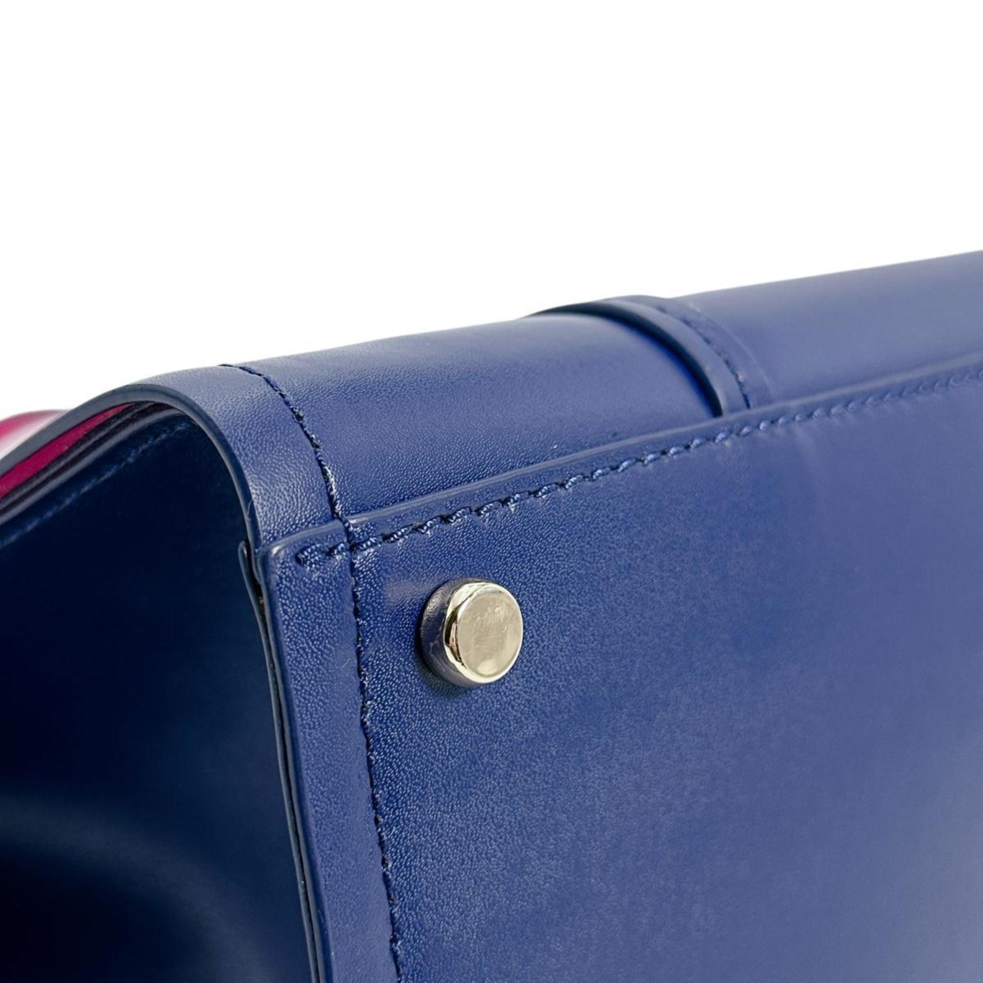 Pre-Owned Kate Spade Handbag 2WAY Bag Elodie Arbor Small Leather Blue x Pink (Good)